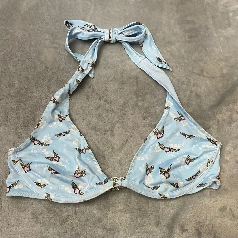 New! Frankies Bikinis Victorias Secret Heaven on Earth Bikini Top 10740